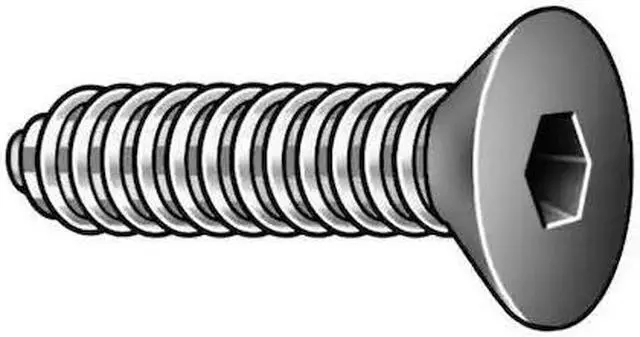 Main image of KERR LAKESIDE 10C62KFC #10-24 Socket Head Cap Screw, Flat, Black Oxide Alloy