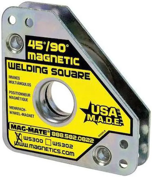 Main image of MAG-MATE WS300 Magnetic Weld Square, 3-3/4x3-3/4in, 60lb