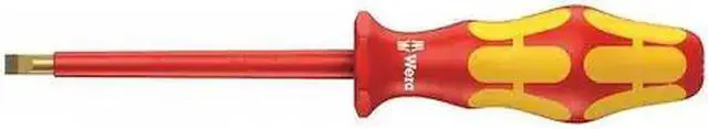 Main image of WERA 05006135001 Insulated Screwdriver,Slotted,5/16" x 8",round