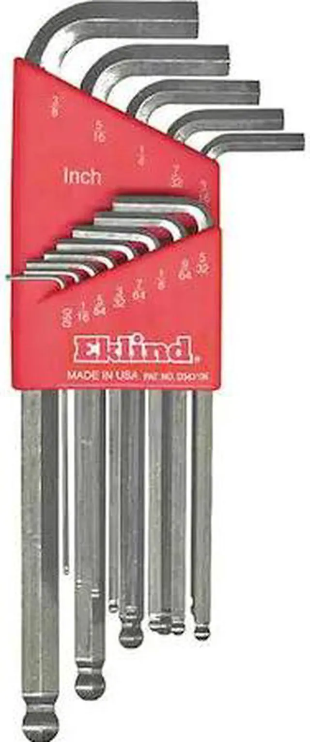 Alt view image 2 of 2 - EKLIND 13313 13 Piece SAE L-Shape Hex Key Set, 13313
