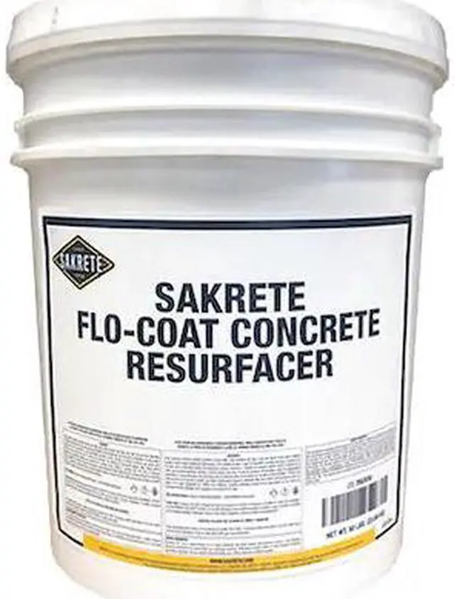 Alt view image 3 of 3 - SAKRETE 120034 Concrete Resurfacer, Pail, Gray, Flo-Coat Concrete Resurfacer