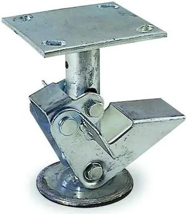 Main image of ZORO SELECT 5VP58 Floor Lock,Plate,6-3/8 in. H,4 x 4-1/2