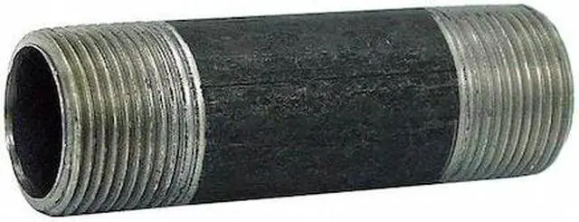 Main image of ZORO SELECT 0830061602 6" x 6" Black Pipe Nipple Sch 40