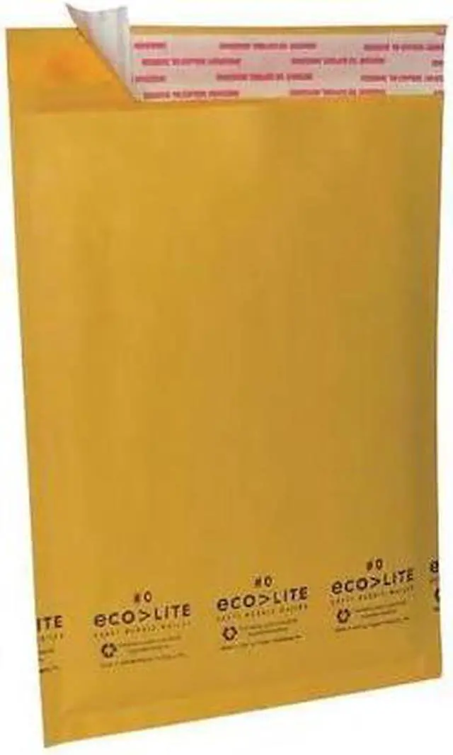 Main image of ZORO SELECT 36DY91 Mailer Envelope,Kraft,6 in. W,PK250
