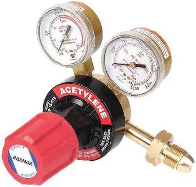 Main image of RADNOR RAD64003035 Gas Regulator, Acetylene, Single Stage, 0.825"-14 Inlet,