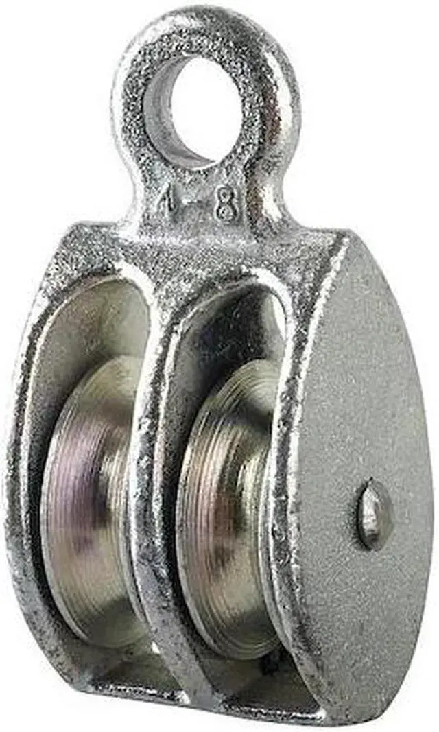 Alt view image 2 of 2 - PEERLESS 3-080-04-86- Double Pulley Block, Fibrous Rope, Not Rated Max Load