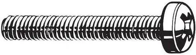 Main image of ZORO SELECT M51340.040.0030 M4-0.70 x 30 mm Phillips Fillister Machine Screw,