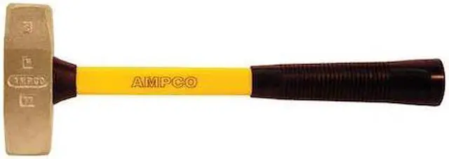 Alt view image 2 of 2 - AMPCO SAFETY TOOLS H-17FG Dbl Face Engineers Hammer,Non-Spark,3 lb