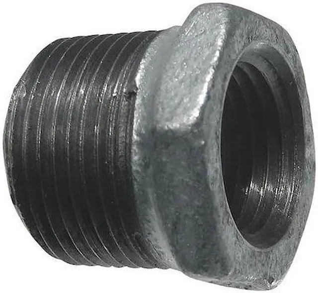 Main image of ZORO SELECT 511-914BC 4" MNPT x 3/4" FNPT Galvanized Hex Bushing