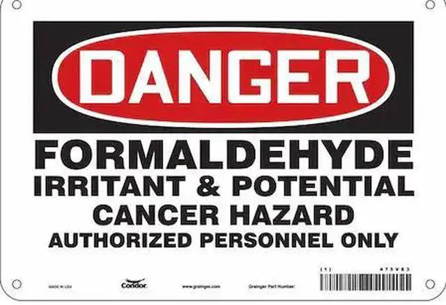 Main image of CONDOR 475V83 Safety Sign, 7 in Height, 10 in Width, Aluminum, Vertical