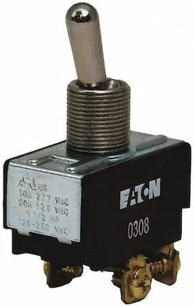 Main image of EATON XTD2C2A Toggle Switch,SPDT,10A at 277V,Screw