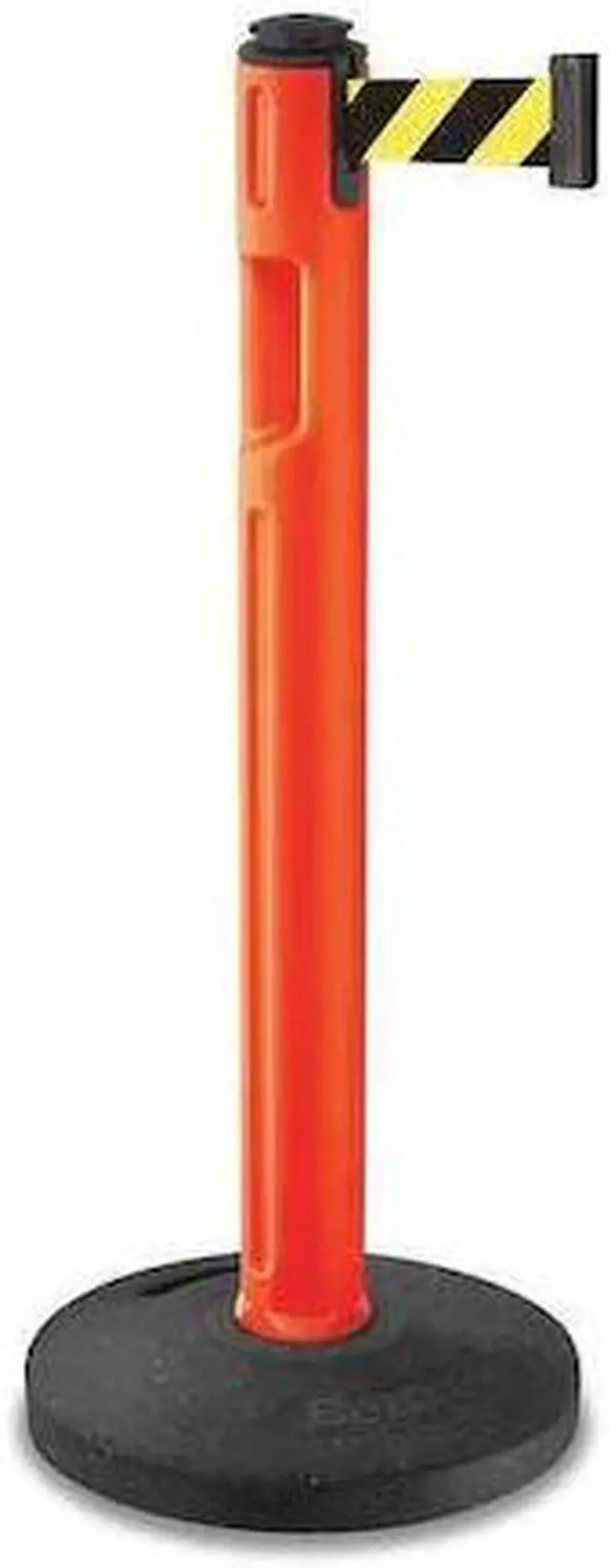Main image of LAVI INDUSTRIES 80-5000R/OR/SF Barrier Post with Belt, Orange, 12 ft Length, 38