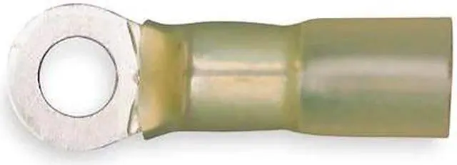 Alt view image 2 of 2 - 3M MH10-38RX Ring Terminal, 3/8 in Stud Size, 10 AWG, 600 V, Heat Shrink