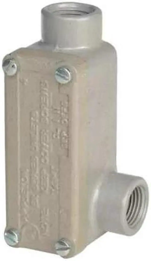 Alt view image 2 of 2 - APPLETON ELECTRIC ERLR75 Conduit Outlet Body w/Cover,Iron,LR