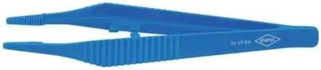 Alt view image 2 of 2 - Plastic Tweezers, Straight, Serrated, 5-1/4