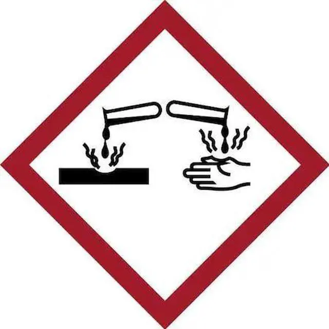 Main image of BRADY 118839 Label,GHS Corrosive,Vinyl,39/Sheet