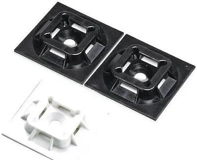 Main image of PANDUIT ABM2S-A-C Cable Tie, Mount, Adh, 1"xi1", Wh, PK100