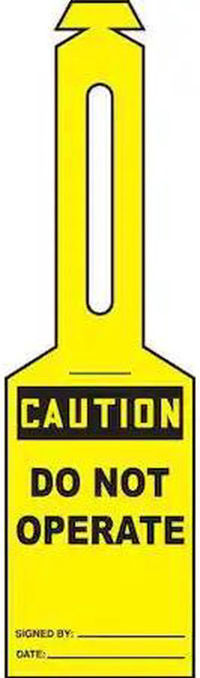 Main image of ACCUFORM TAL312 Loop n Strap Caution Tag, General Safety, Plastic, 5 1/4 in H x