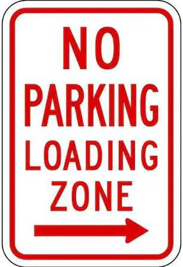 Alt view image 2 of 2 - LYLE R7-6R-12HA No Parking Loading Zone Sign,18" x 12, R7-6R-12HA