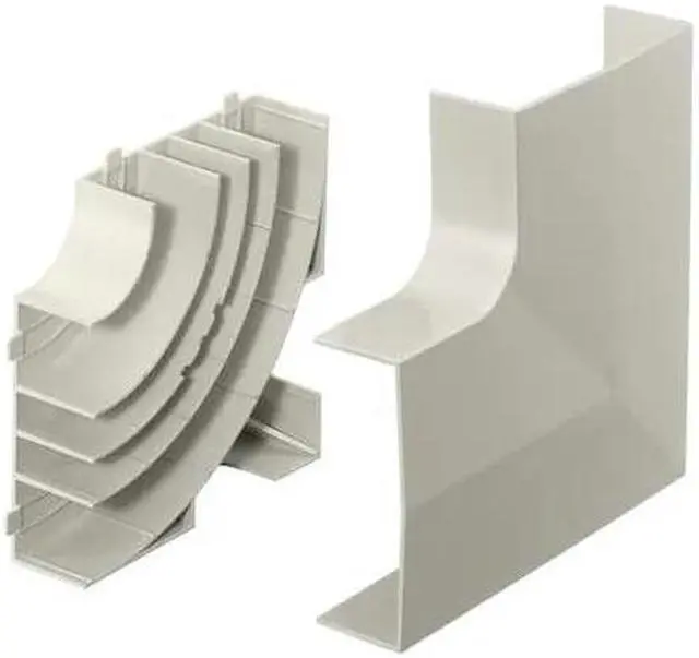 Alt view image 3 of 3 - HUBBELL WIRING DEVICE-KELLEMS PB3FEBCA Flat Elbow Base and Cover,White