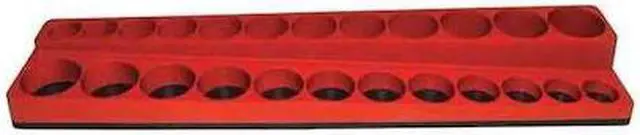 Alt view image 2 of 4 - Tool Organizer, Sockets, 3/8 Dr, Red, Mag.