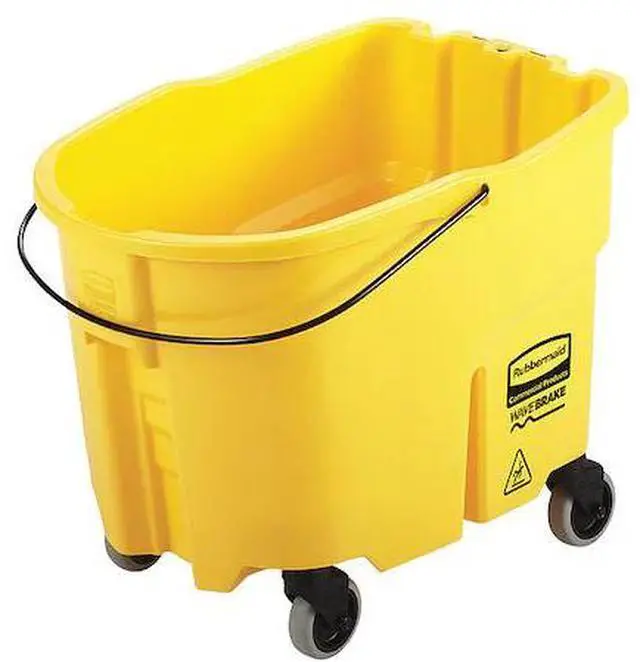 Alt view image 5 of 6 - WaveBrake 2.0 Bucket, 8.75 gal, Plastic, Yellow