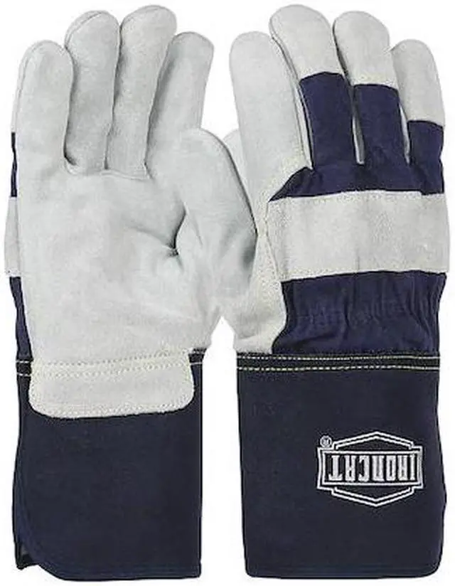 Main image of IRONCAT IC8 Leather Gloves, Cowhide, Gauntlet Cuff, Wing Thumb, Full Finger,