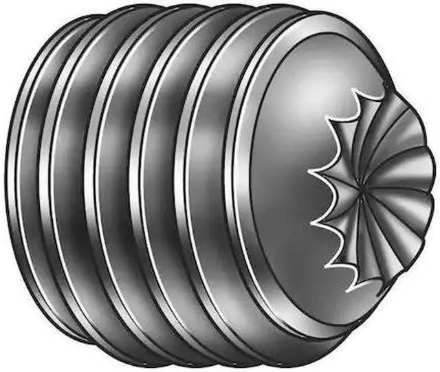 Main image of ZORO SELECT SDSK0080025CP-PK100 Sckt Set Scrw,Knurl Cup,8-32x1/4,PK100