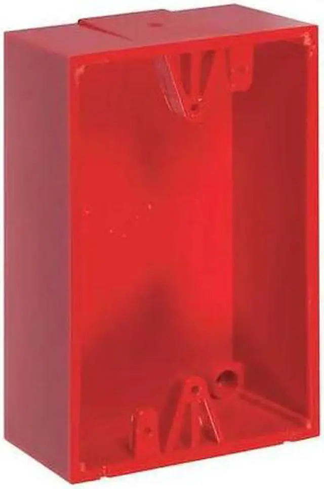 Alt view image 2 of 2 - SAFETY TECHNOLOGY INTERNATIONAL KIT-71100A-R Back Box,Polycarbonate,Red