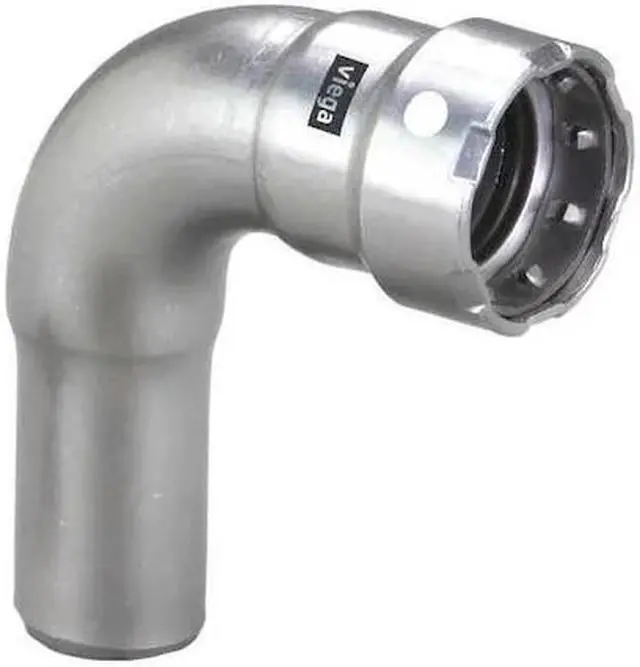 Alt view image 4 of 8 - Viega Megapress Stainless 304 90 Degree Street Elbow, 1/2" x 1/2" Tube Size