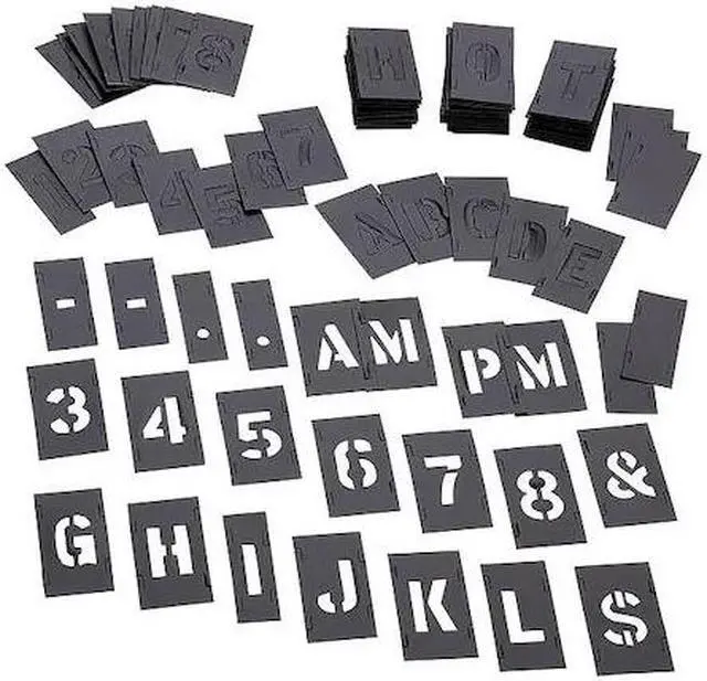 Main image of C.H. HANSON 10189 Stencil Set,Letters,Plastic,PK3