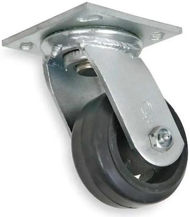 Main image of ZORO SELECT 1NWJ8 Swivel Plate Caster,Rubber,8 in.,600 lb.
