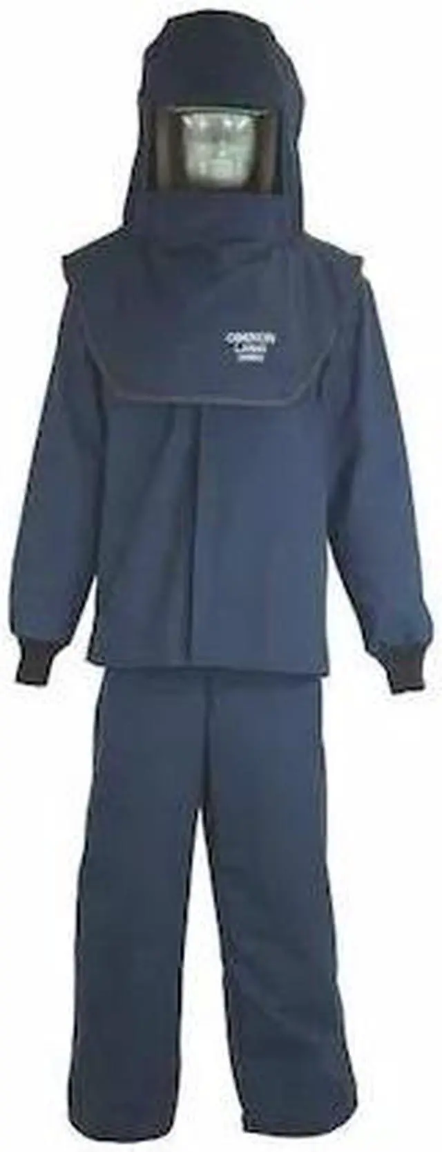 Alt view image 2 of 2 - Oberon Company Arc Flash Suit Kit,Gray,3XL HAWA LNS4B-3XL