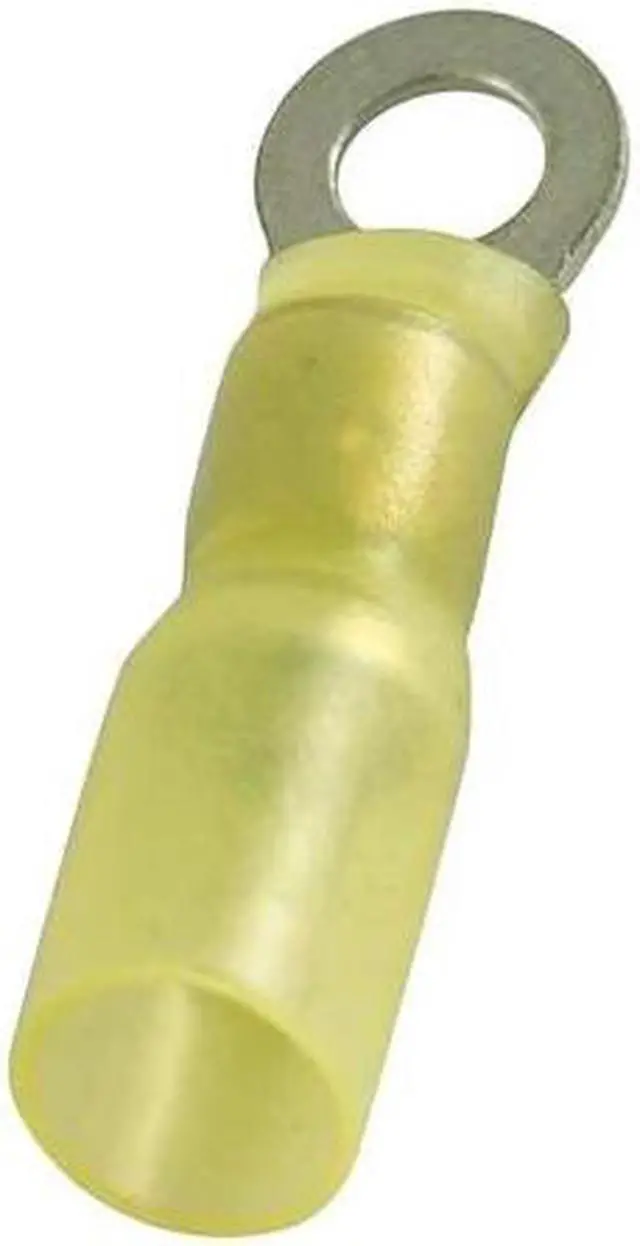 Main image of POWER FIRST 4FRE9 Ring Terminal, #10 Stud Size, 10 AWG, 600 V, Heat Shrink