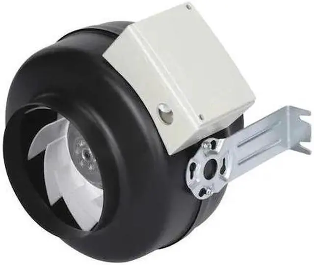 Main image of DAYTON 450Z08 Inline Centrifugal Duct Fan,9" L,8" W