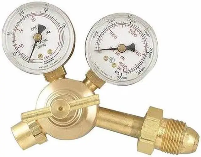 Alt view image 2 of 2 - RADNOR RAD64003036 Flow Gauge Regulator, Argon, Carbon Dioxide, Single Stage,