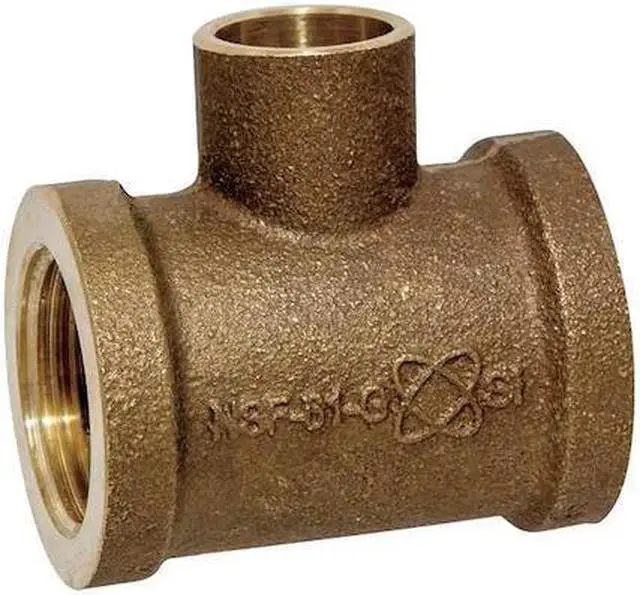 Main image of NIBCO 710-3-LF 3/4 Tee,Low-Lead Cast Bronze,FNPT x FNPT x C