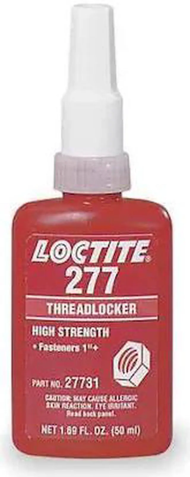 Main image of LOCTITE 231089 Threadlocker, LOCTITE 277, Red, High Strength, Liquid, 10 mL