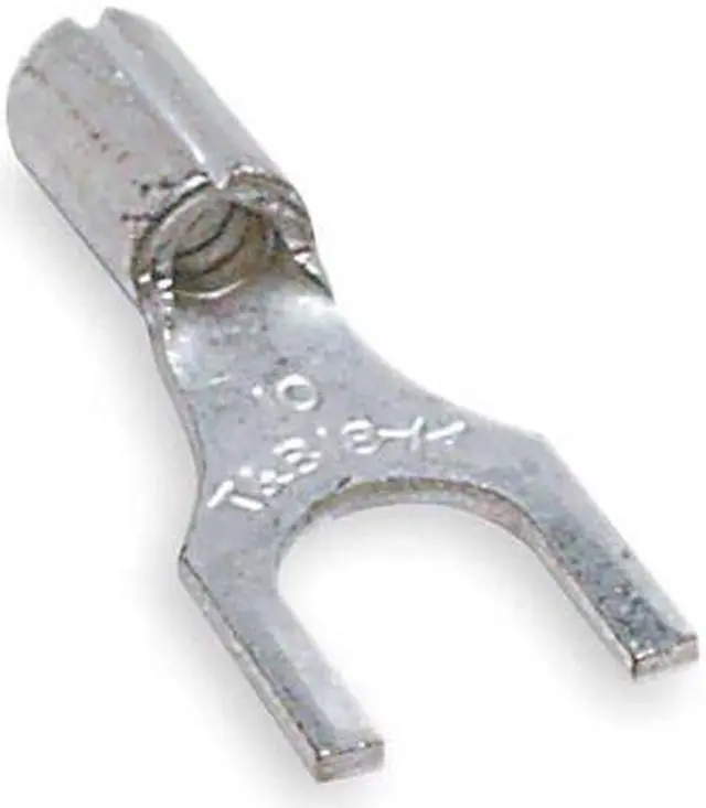 Alt view image 2 of 2 - STA-KON B14-10F 18-14 AWG Non-Insulated Fork Terminal #10 Stud PK100