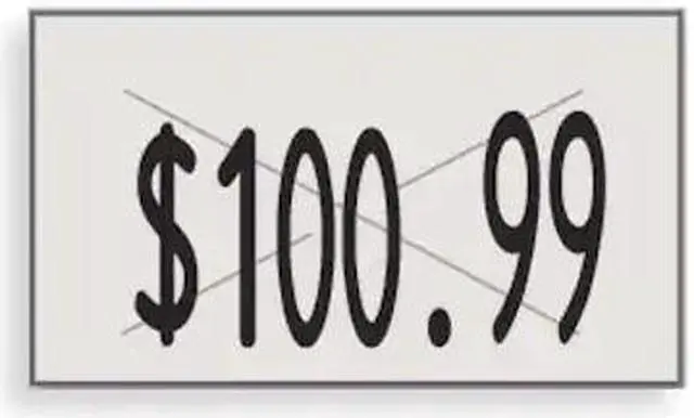 Alt view image 2 of 3 - GARVEY 90948 Pricing Labels,1-Line,White,PK16