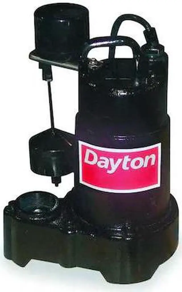 Main image of DAYTON 3BB72 3/4 HP 1-1/2" F Submersible Sump Pump 120V AC Vertical