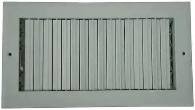 Main image of ZORO SELECT 4MJN1 Sidewall/Ceiling Register 9.75 X 15.75, White, Aluminum