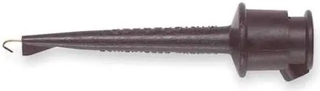 Alt view image 2 of 2 - POMONA 3925-0-G/10P Test Clip,300VDC,5A,Black,PK10