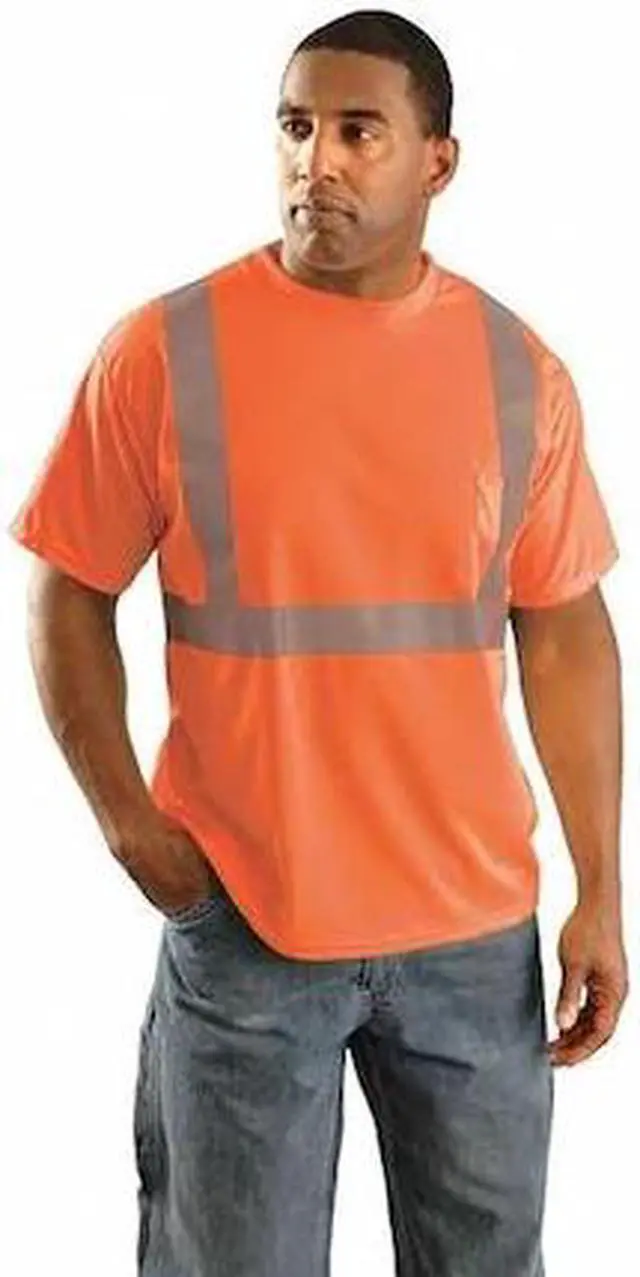 Alt view image 2 of 2 - OCCUNOMIX LUX-SSETP2B-O2X T-Shirt,Mens,2XL,Orange