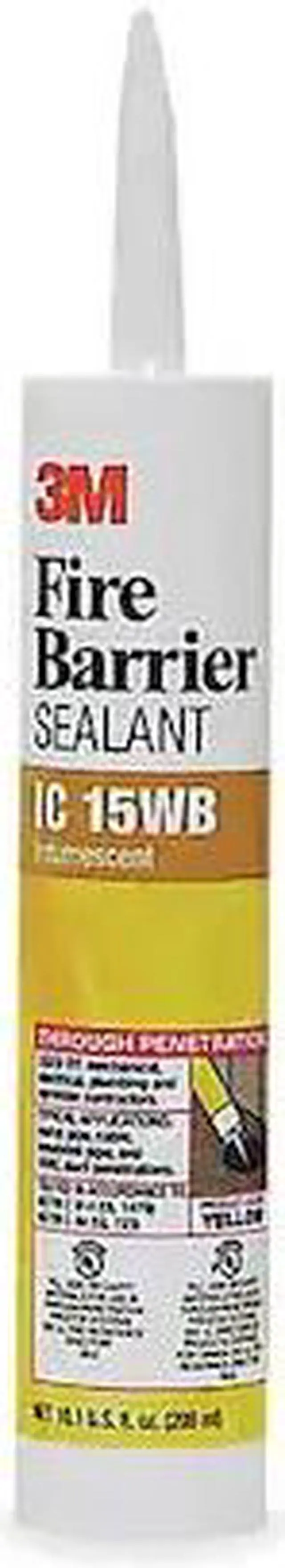 Alt view image 3 of 10 - 3M - IC 15WB+ - Fire Barrier Sealant - Yellow - 10.1oz Cartridge