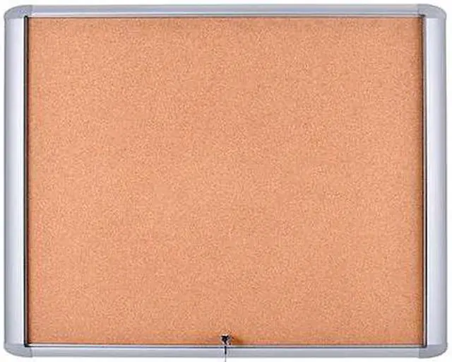 Main image of MASTERVISION VT340601760 Enclosed Cork Bulletin Board 26-1/2"W x 30"H