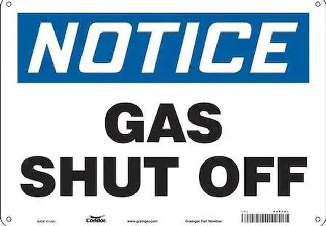 Main image of CONDOR 469J81 SAFETY SIGN FIRE AND EMERGENCY, 10 in Height, 14 in Width,