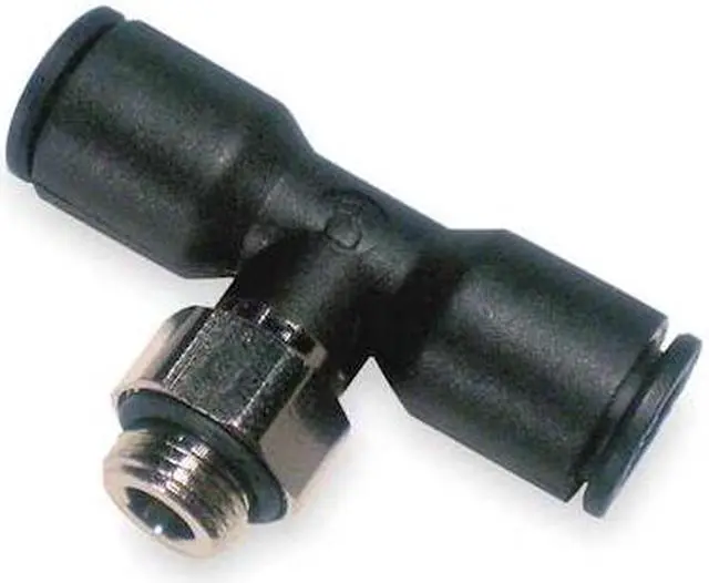 Main image of LEGRIS 3198 06 13 Push-Fit Tee Fitting, 6mm Tube Size, Fiberglass-Reinforced