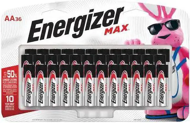 Alt view image 3 of 9 - ENERGIZER E91SBP36H Energizer Max AA Alkaline Battery, 1.5V DC, PK36