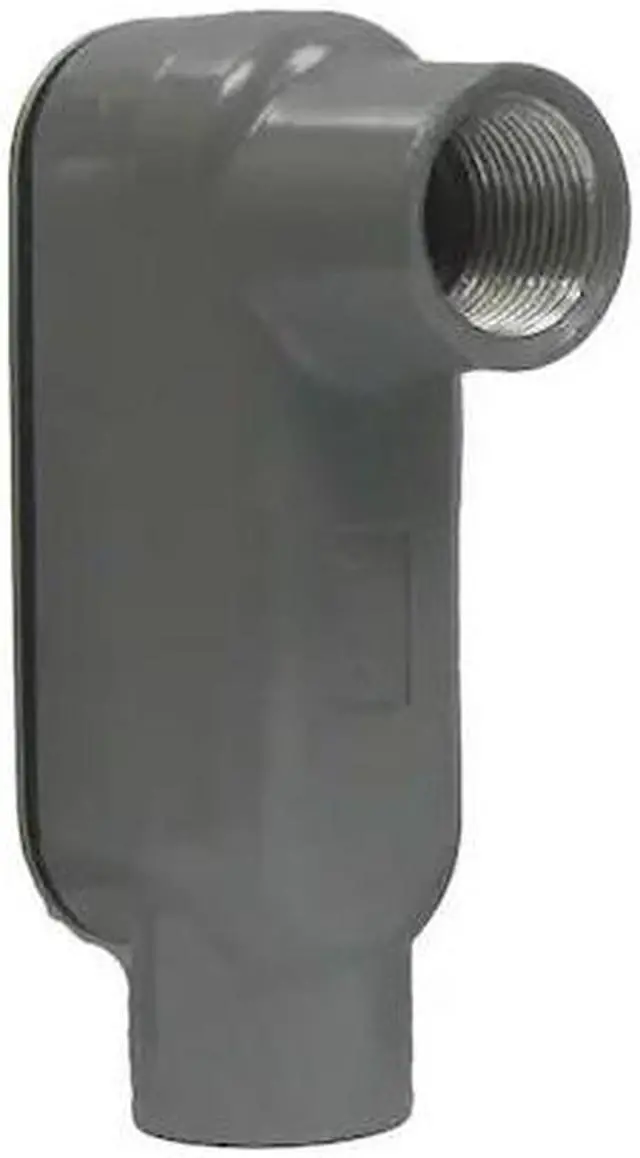 Alt view image 2 of 2 - HUBBELL KILLARK OLB-6CG Conduit Outlet Body w/Cover,Aluminum,LB